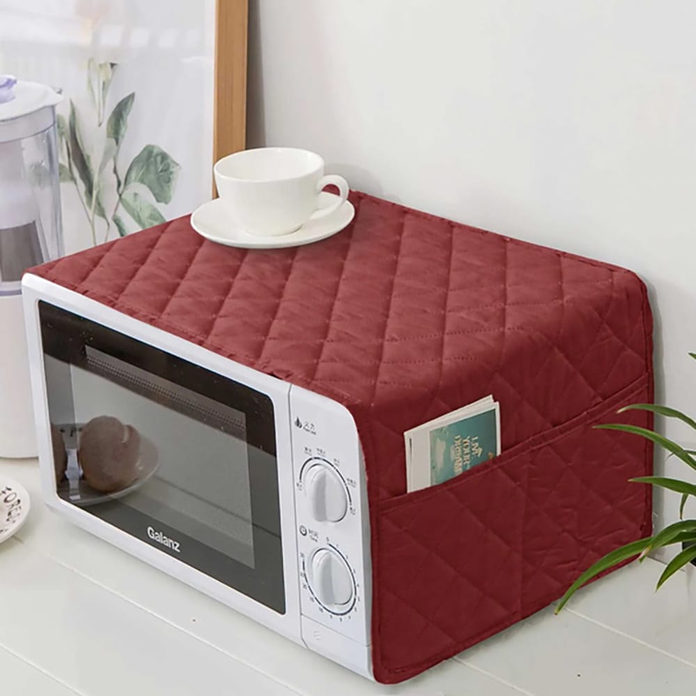 Oven Cover Microwave Dust Cover Double Pocket Microwave oven cover full size