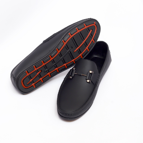 Easy Black Loafer For Mens With Smart Buckle