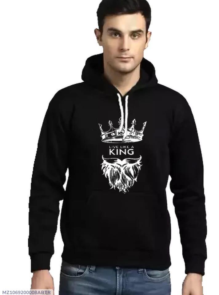 1 Pcs Hoodie Cotton Fleece King Printed